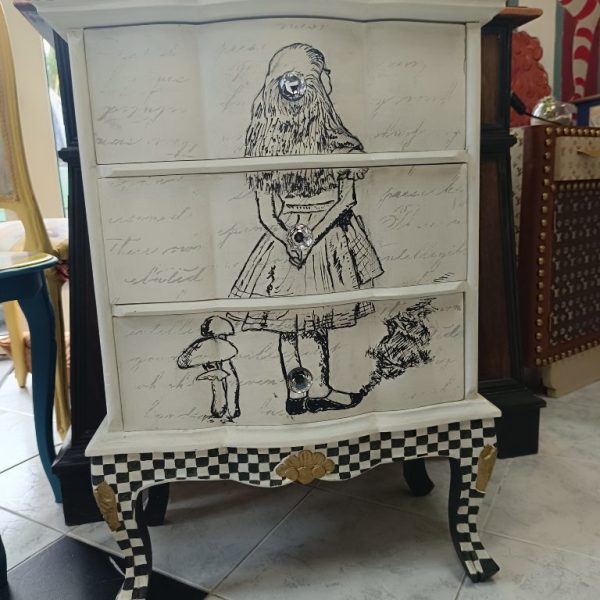 ALICE DRAWER, VENETIAN STYLE HANDPAINTED