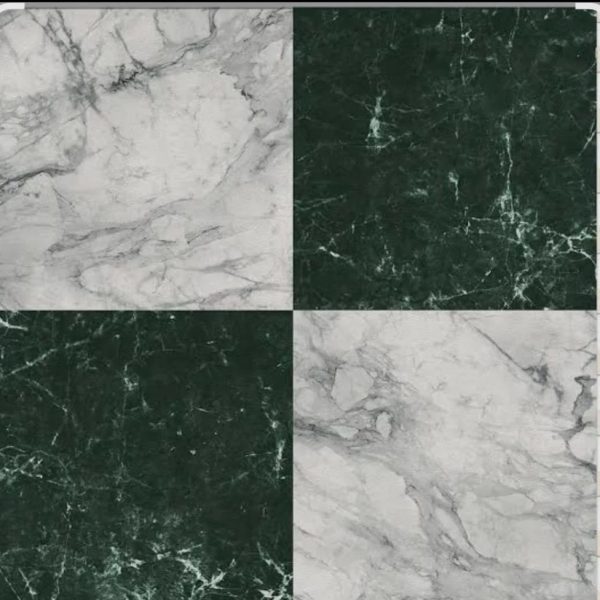Premium green and white marble slabs with organic veining.