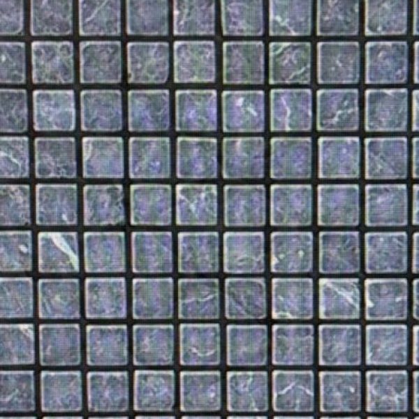 Elegant Black Marquina tumbled marble mosaic featuring rich black tones, natural white veining, and a timeless textured finish.
